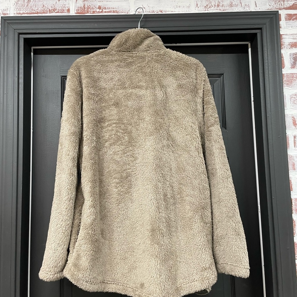 Warm warm‎ warm fuzzy jacket.